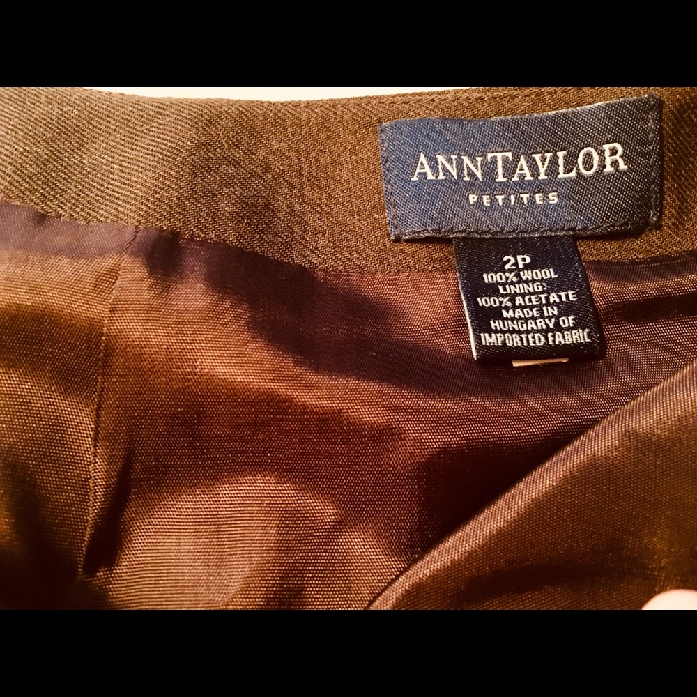 Vintage Ann Taylor 100% Wool ~ A-Line Full Skirt